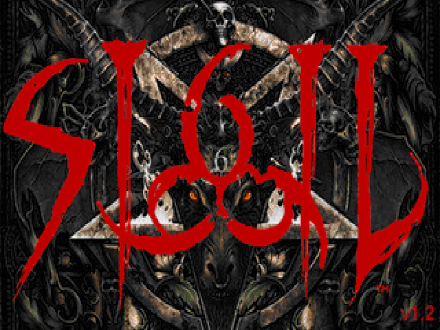 Sigil's opening screen. KVLT ANTI-HVMAN BLACK METAL